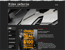 Tablet Screenshot of mikedefaria.com